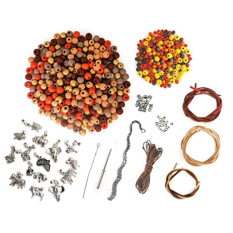 Wooden Bead Kit - African