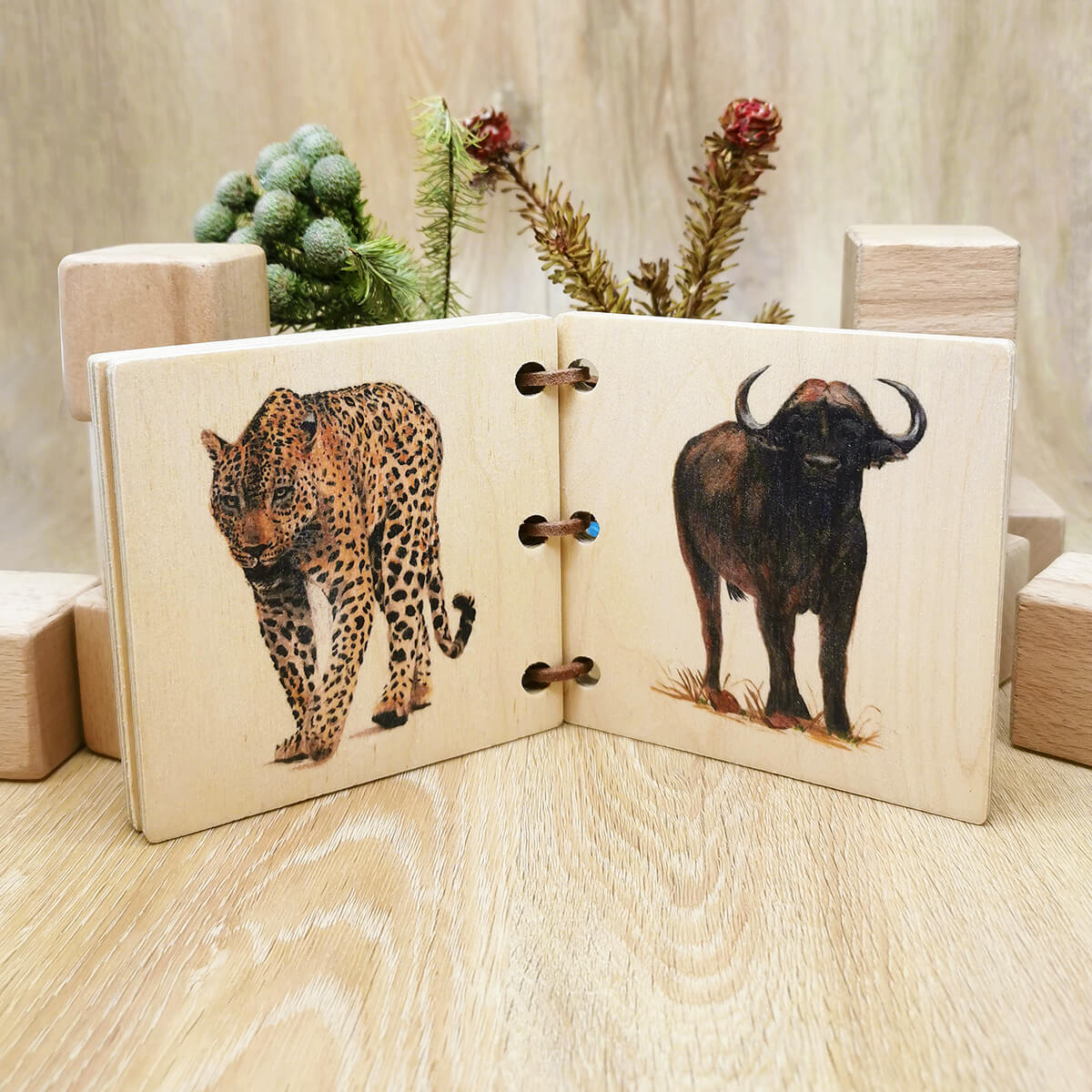 Wooden Baby Book - Big Five