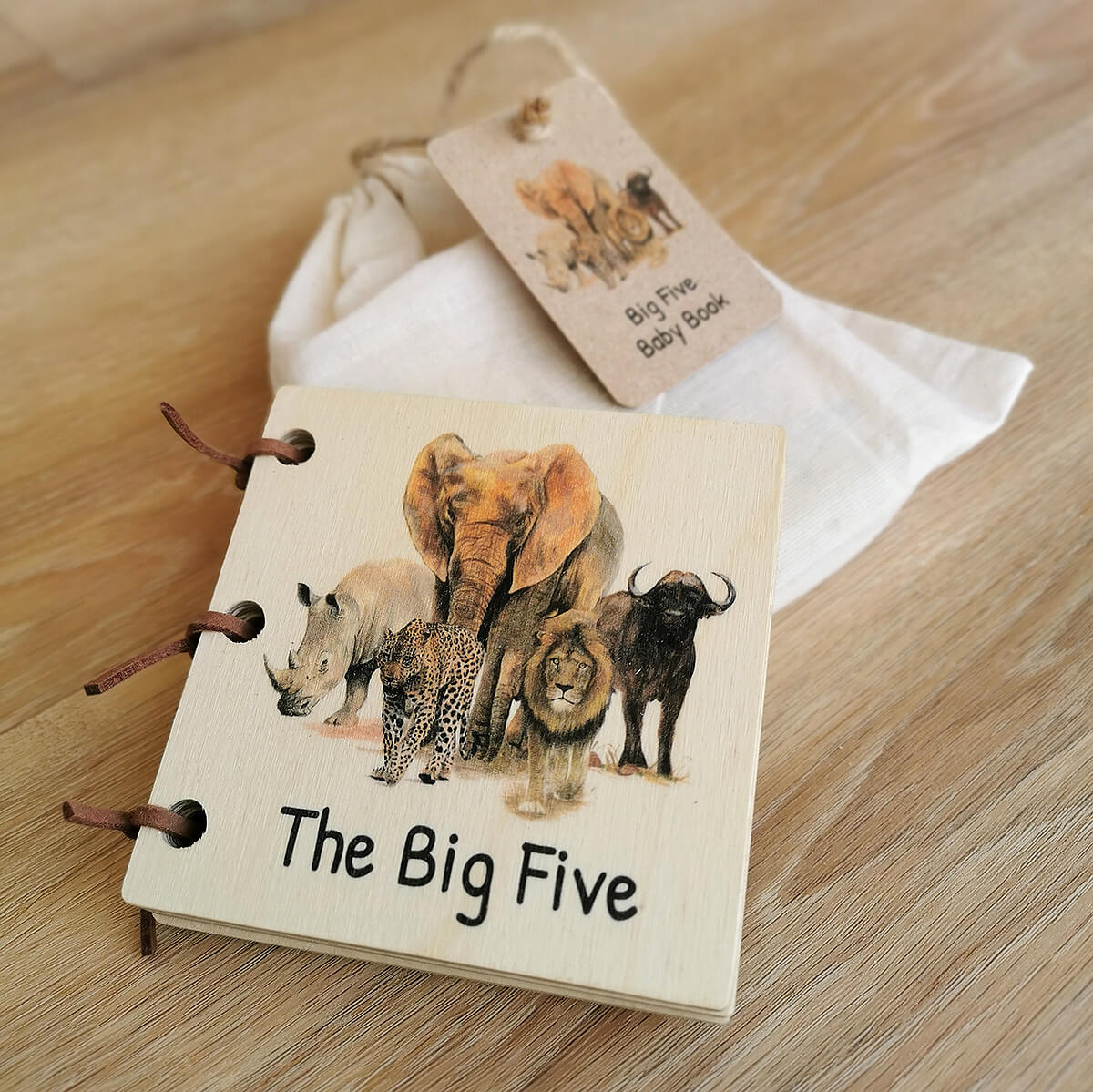 Wooden Baby Book - Big Five