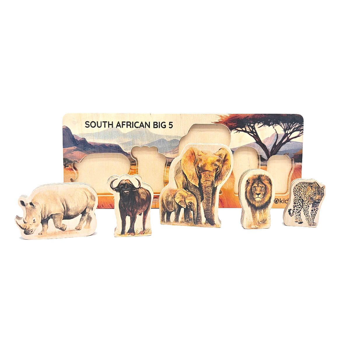 Wooden Baby Puzzle - Big Five