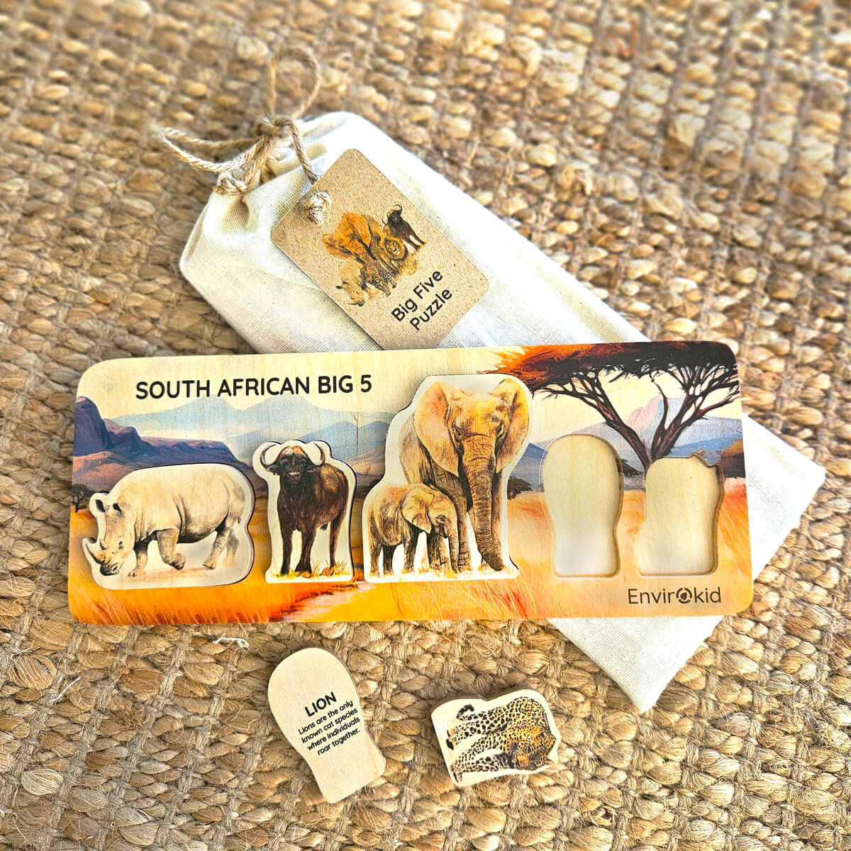 Wooden Baby Puzzle - Big Five