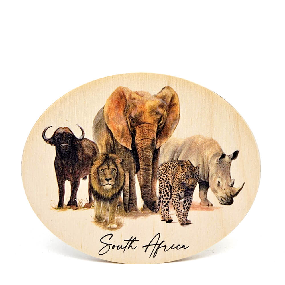South African Wooden Fridge Magnets