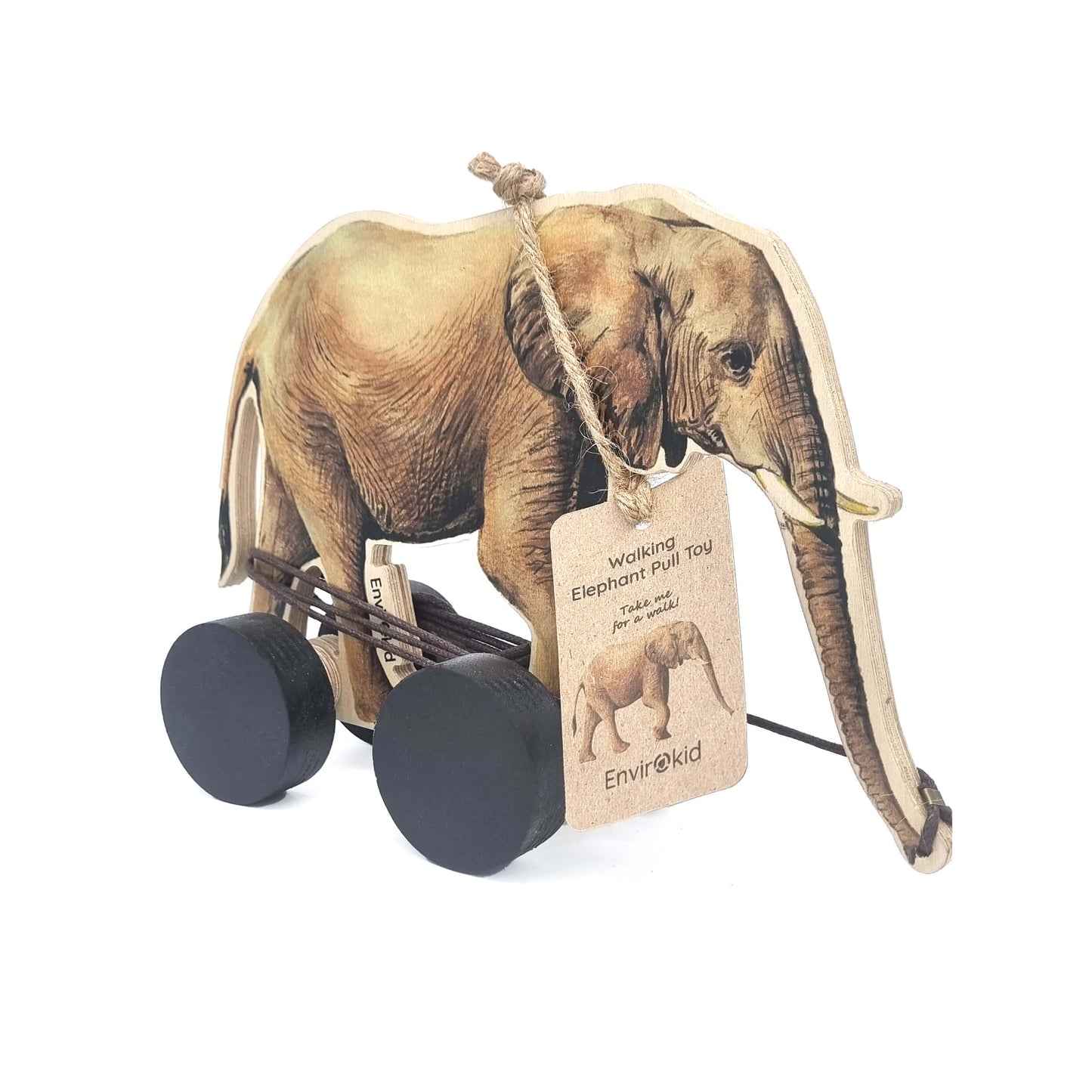 Elephant Wooden Pull Toy