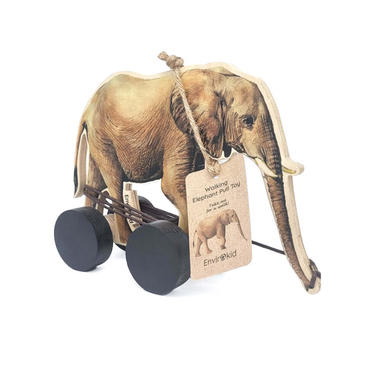 Elephant Wooden Pull Toy
