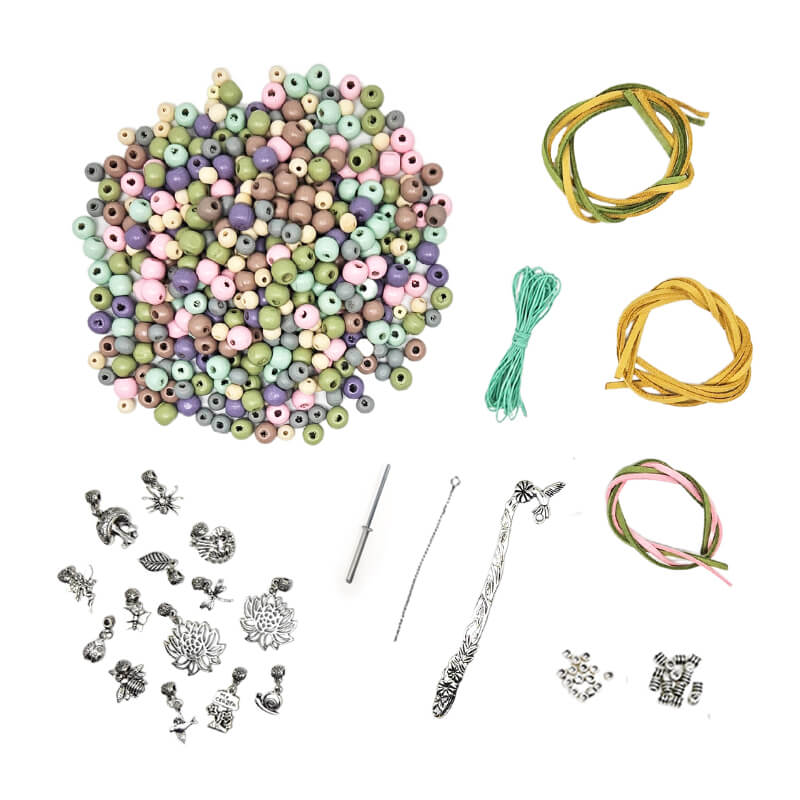 Wooden Bead Kit - Garden