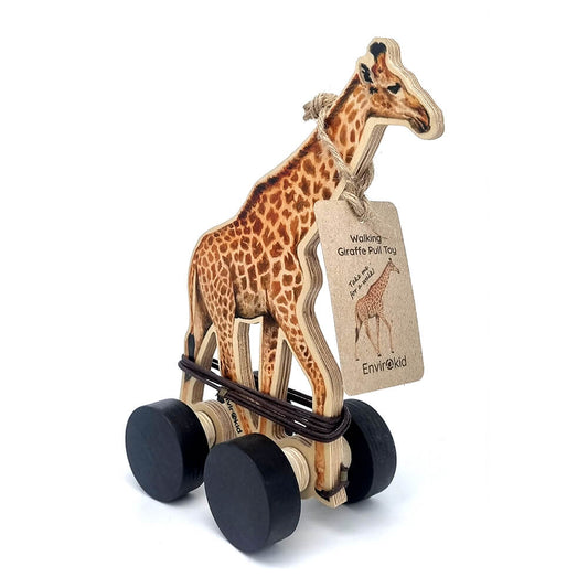 Giraffe Wooden Pull Toy