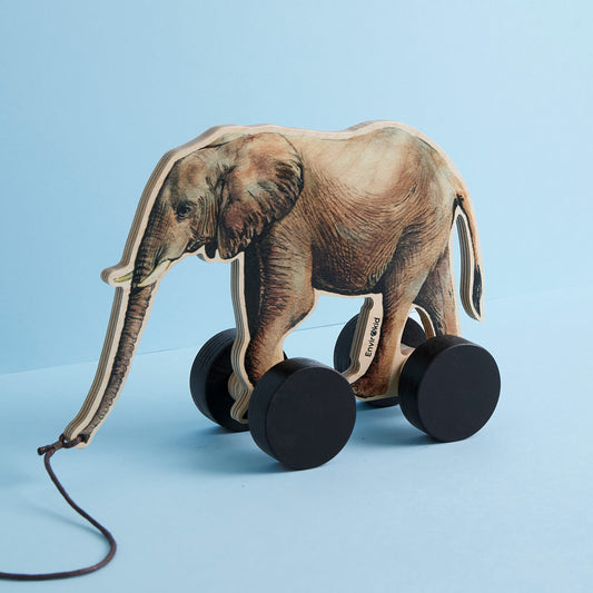 Elephant Wooden Pull Toy