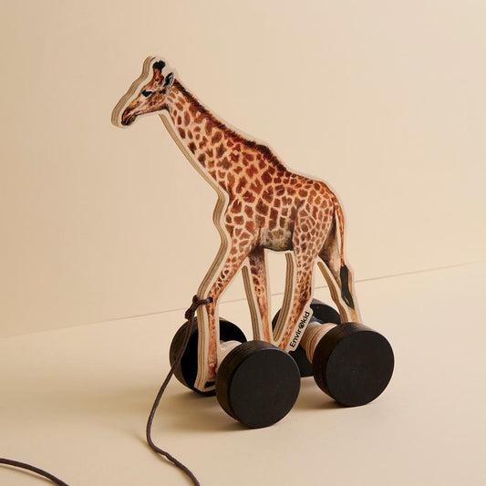 Giraffe Wooden Pull Toy