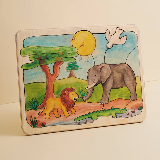 Wooden Waldorf Inspired Medium Picture Puzzles