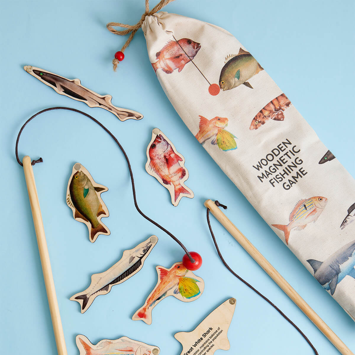 Wooden Magnetic Fishing Game