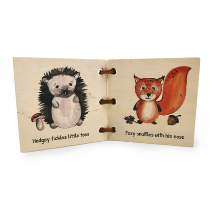 Wooden Baby Book - Forest Friends