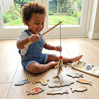 Wooden Magnetic Fishing Game