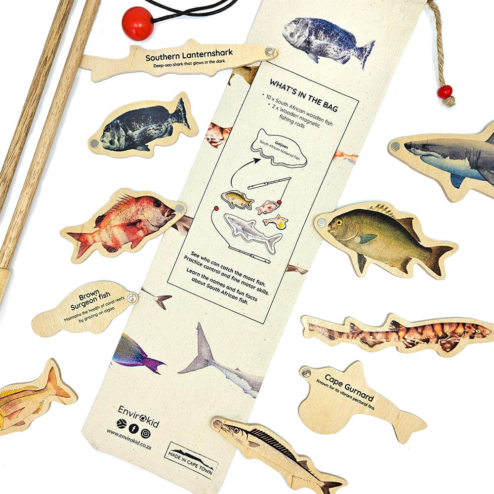 Wooden Magnetic Fishing Game