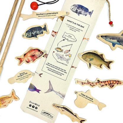 Wooden Magnetic Fishing Game