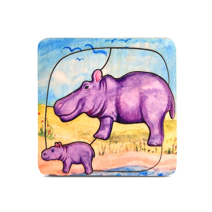 Wooden Waldorf Inspired Baby Picture Puzzles